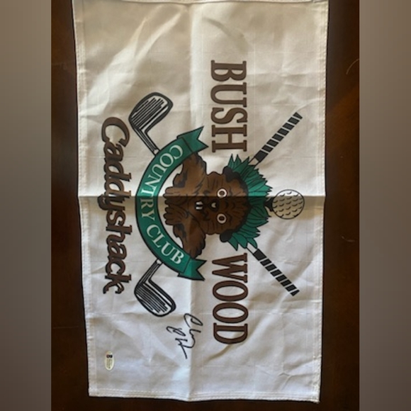 Chevy Chase signature authentic Golf Flag Caddyshack Bush Wood Country Club - Picture 6 of 8